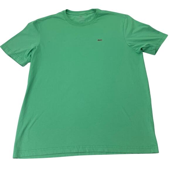 Lacoste Mens Size 7 XXL Light Green Crew Neck Short Sleeve Tee TShirt Alligator - Picture 1 of 8